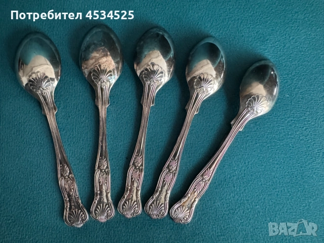 🥄 Винтидж посребрени лъжички – малко бижу за вашата любима чаша кафе или чай, снимка 2 - Антикварни и старинни предмети - 52545199