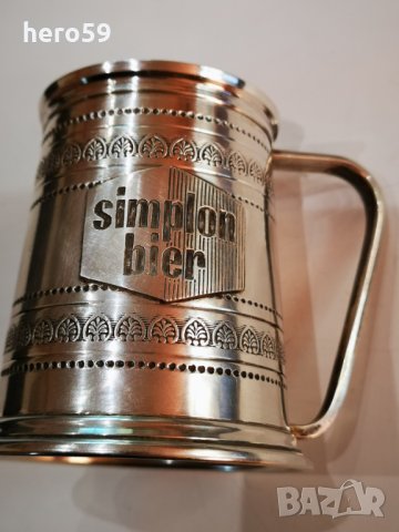 Сребърна(800 проба)чаша-тип халба, снимка 1 - Антикварни и старинни предмети - 26880301