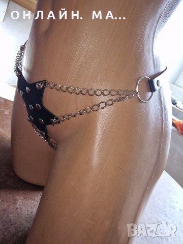 Кожена прашка с синджири /с.м.л.хл, снимка 4 - Бельо - 39367074