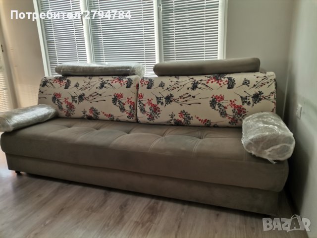 Симпатичен, разтегателен, запазен диван , снимка 3 - Дивани и мека мебел - 43244456