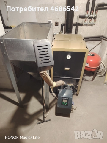  Пелетен котел, снимка 2 - Отоплителни печки - 52836464