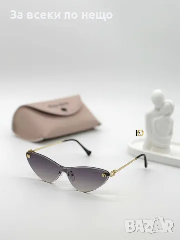 Miu Miu Слънчеви Очила С UV400 Защита С ПОДАРЪК🎁 Калъф Миу Миу - Налични Различни Цветове Код D2319, снимка 2 - Слънчеви и диоптрични очила - 49592663