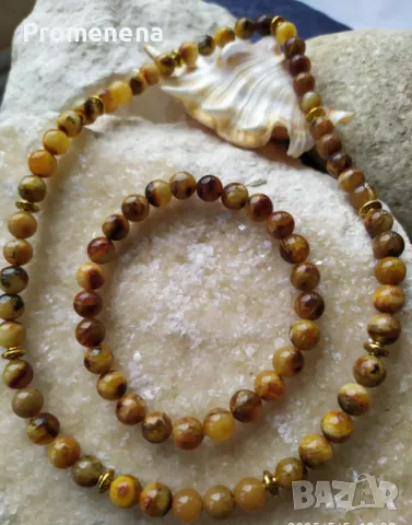 Комплект от естествен Балтийски Кехлибар, снимка 2 - Бижутерийни комплекти - 50162659