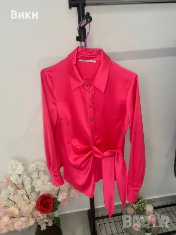 Сатенена риза в размер S, снимка 4 - Ризи - 49600596