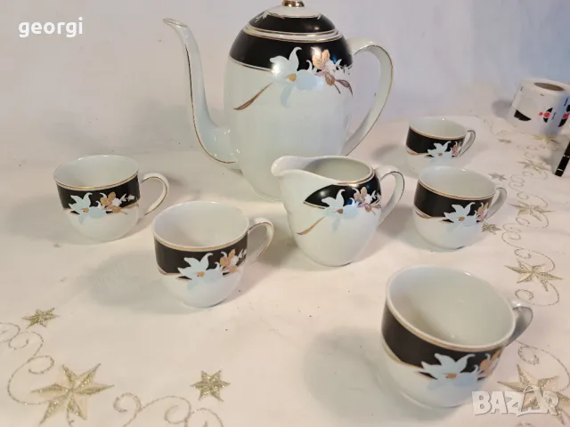 немски порцеланов сервиз за кафе 25/4, снимка 3 - Сервизи - 50200629