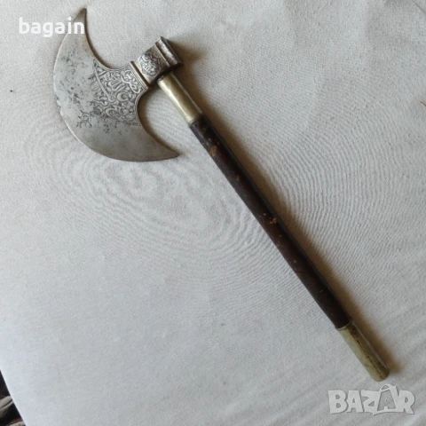 Османска бойна брадва, балта, табар, ятаган., снимка 1