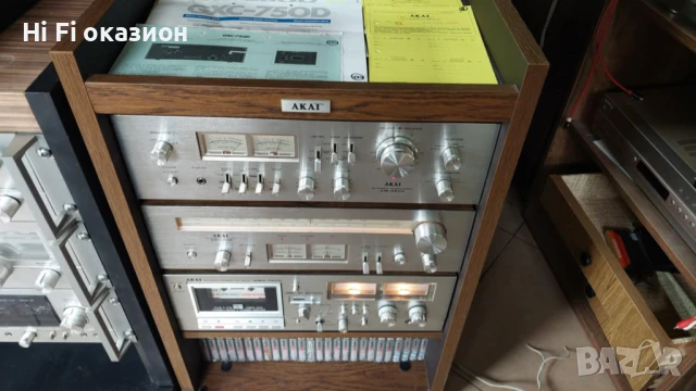 Шкаф с компоненти Akai AM 2600 Akai AT 2600 Akai GXC 750D, снимка 6 - Аудиосистеми - 51052684