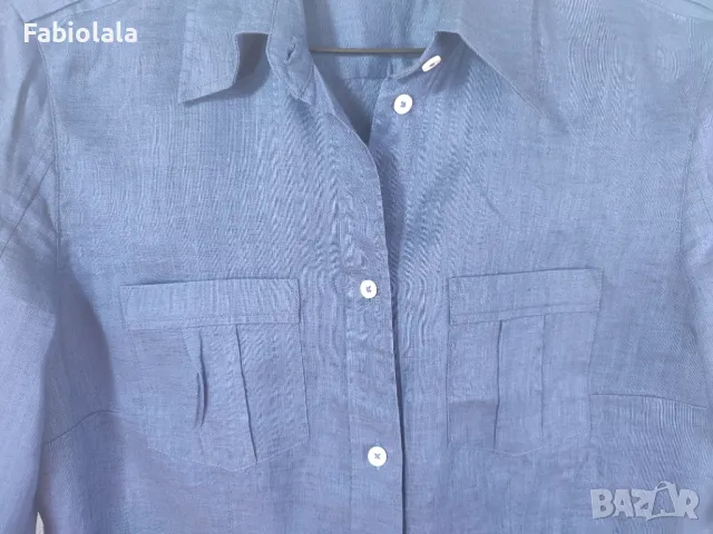 Brax linen blouse M, снимка 14 - Блузи с дълъг ръкав и пуловери - 48860345