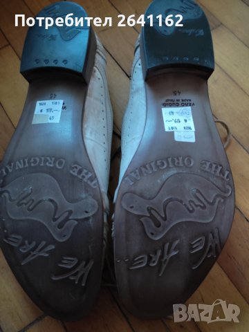 Обувки, мъжки италиански бутик (за абитурианти-отстъпка) 45 номер, снимка 5 - Официални обувки - 43550914
