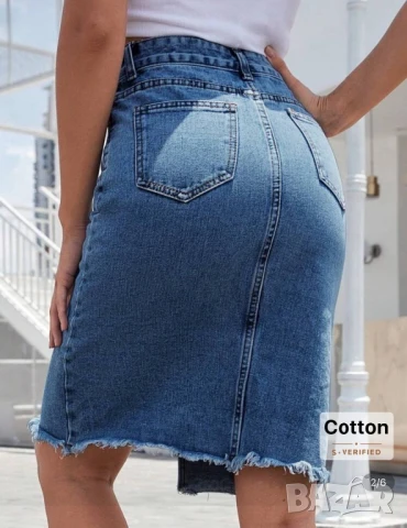 Дънкена пола от SHEIN / Шийн, снимка 2 - Поли - 51097430