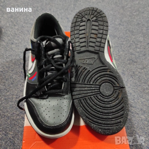 NIKE DUNK LOW GS NN FB8022-001 маратонки 35.5 22.5см, снимка 7 - Детски маратонки - 53015035