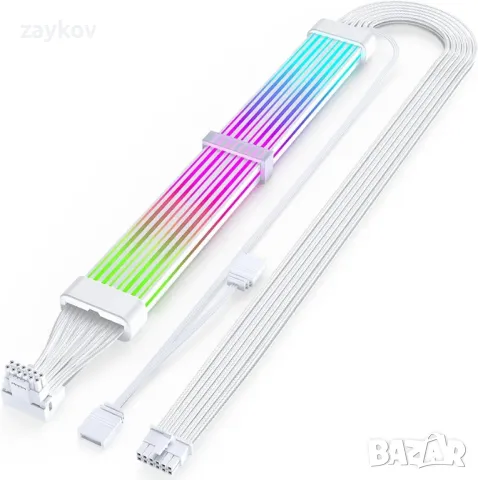 Sirlyr 12VHPWR RGB кабел, PCIE 5.0 RGB кабели, 16-пинов GPU ARGB удължител