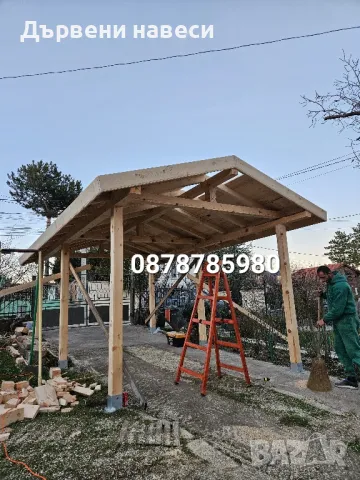 Ремонт на покриви дървени навеси , снимка 7 - Монтажи - 49908752