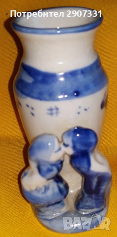 ваза целувка. Гжел, ссср, снимка 1