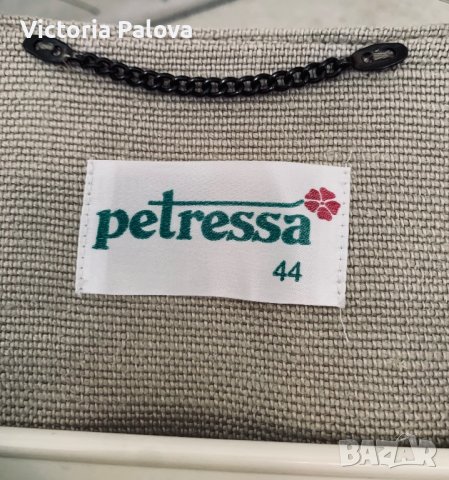 Скъпо сако PETRESSA груб лен, снимка 2 - Сака - 39319009