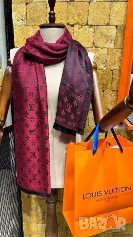 шалове louis vuitton burberry hermes , снимка 10 - Шалове - 52022979