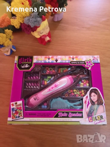 ленти за глава, фибички, к-кт декорация на кичури, гривни с герданчета, снимка 4 - Други - 53518443