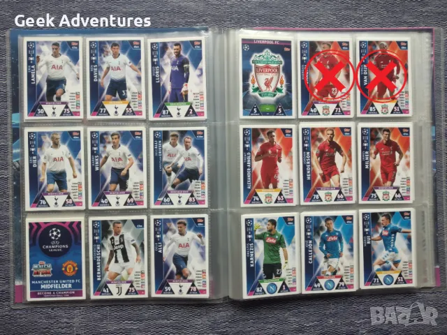 Футболни Карти Champions League Сезон 2018/2019 Match Attax Topps, снимка 7 - Колекции - 48797547