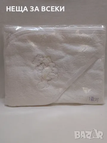 Българска бебешка хавлия с качулка 80 / 80 см / Ко хавлия /, снимка 2 - Хавлии и халати - 47855422