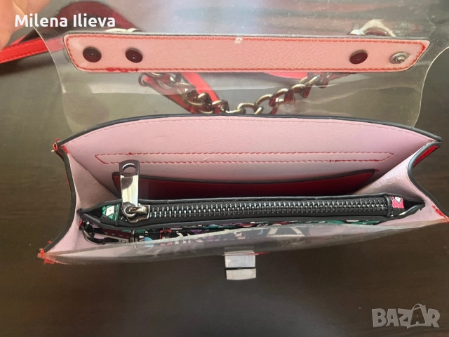✨ Модерна дамска чанта с несесер – свеж дизайн и отлично състояние!, снимка 4 - Чанти - 52105046