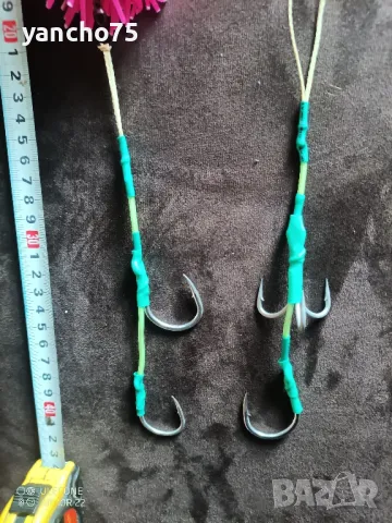 монтаж за сом " двоен таралеж"160 гр+ повод по избор , снимка 3 - Такъми - 50111806