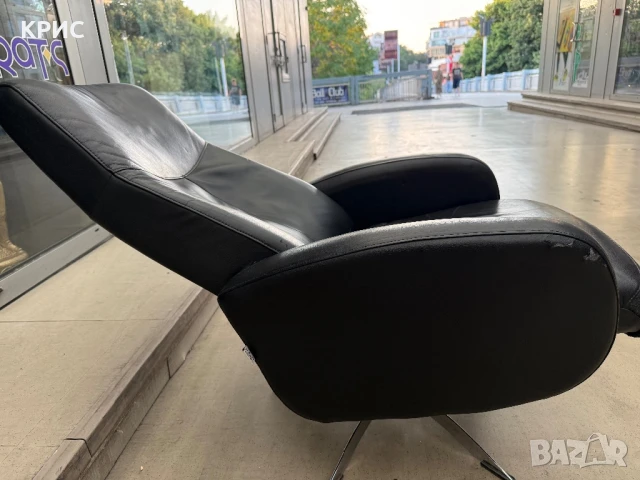 Релакс кожен фотьойл Hjort Knudsen, Дания, снимка 9 - Дивани и мека мебел - 51000277