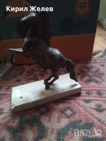 Бронзова фигурка на кон 53653, снимка 13 - Антикварни и старинни предмети - 53392797