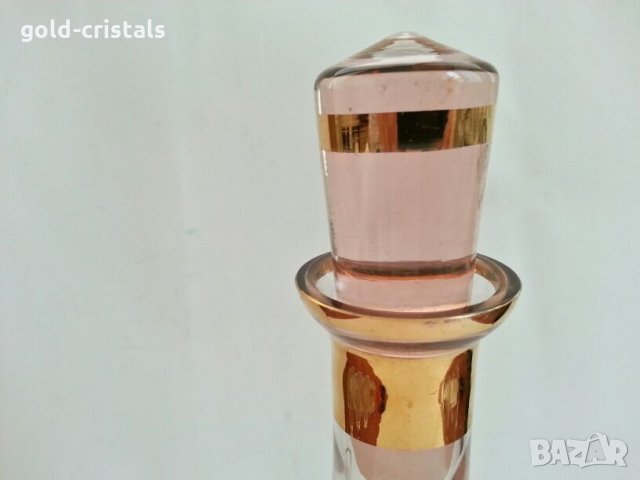 Стара стъклена гарафа, снимка 2 - Антикварни и старинни предмети - 26819849