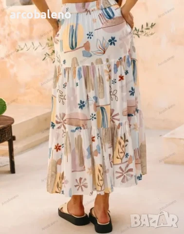 Дамска лятна пола, 3цвята , снимка 7 - Поли - 50518868