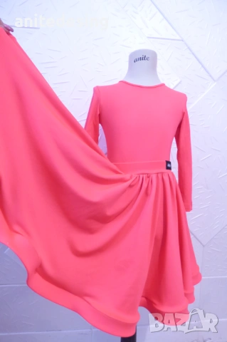 Рокля за спортни танци комбинация между черно и бяло, снимка 6 - Детски рокли и поли - 49063493