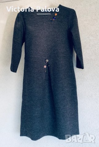 Зимна рокля CLARA CHIARA 100% вълна, снимка 14 - Рокли - 38279559