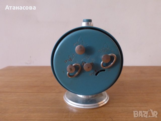 Будилник часовник Слава сапфирено син корпус, снимка 6 - Антикварни и старинни предмети - 43136176