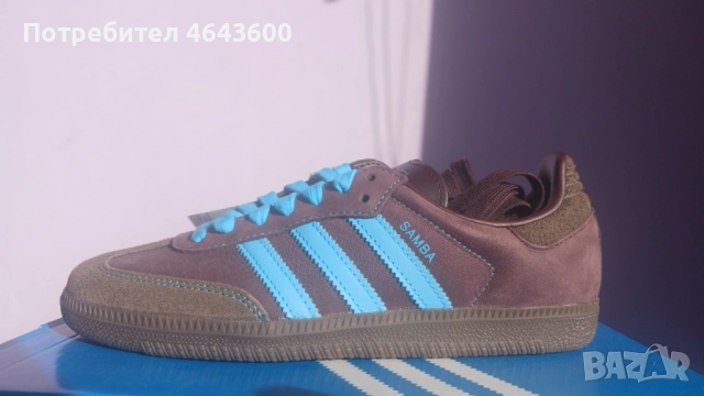 Дамски маратонки Adidas Samba OG Shadow Brown Sky Rush (Women's), снимка 5 - Маратонки - 52319709