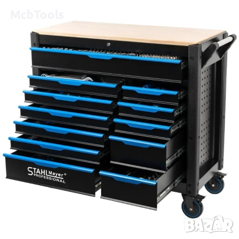 Празен професионален шкаф за инструменти с 12 чекмеджета StahlMayer XXL