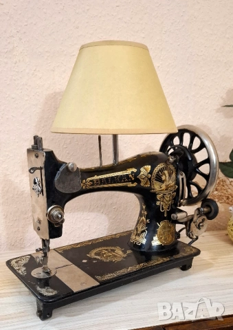 Настолна Лампа от Стара Шевна Машина – Винтидж Дух с История