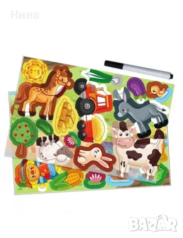 Магнитна книга КОСМОС 🪐🚀🛸, снимка 2 - Игри и пъзели - 47881790