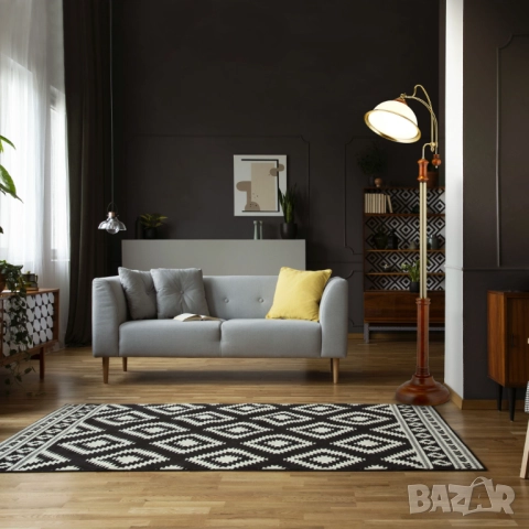 Стояща Лампа със Стъклен Абажур 166см Relaxdays GmbH Art. 10018993 за Хол, Спалня, E27 40W!, снимка 6 - Настолни лампи - 52132491