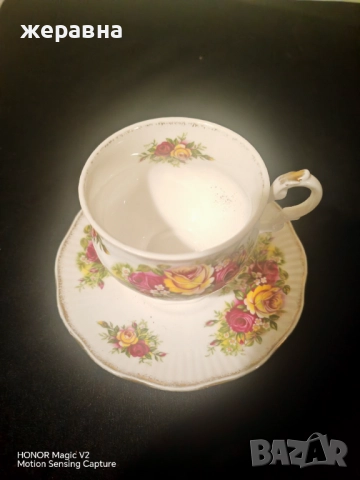 Чаша за чай с чинийка, снимка 2 - Чаши - 52518794