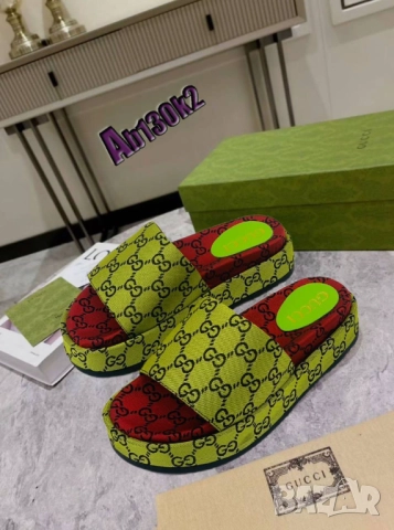 чехли на платформа christian dior gucci, снимка 10 - Чехли - 51456110