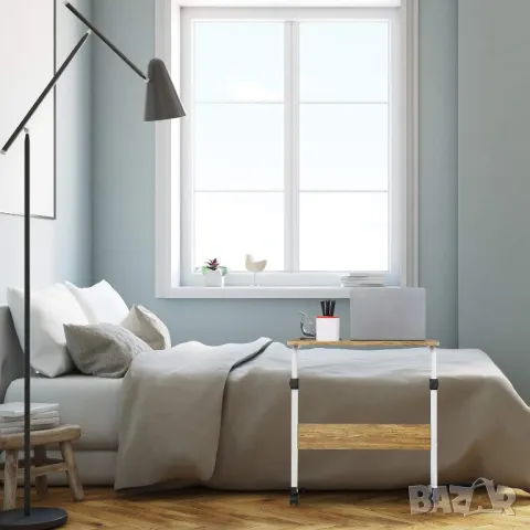 Преносимо регулируемо бюро, мобилна маса за скута, масичка над леглото, снимка 4 - Бюра - 49668057