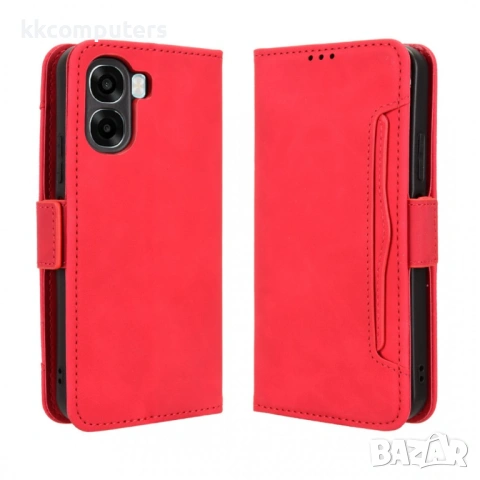 Кожен Калъф Портфейл за Oppo A6x 5G / A6x 4G - Множество Слотове, Джоб за Банкноти, Двоен Магнит, Св, снимка 3 - Резервни части за телефони - 53564083