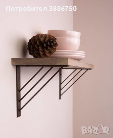 Конзоли , рафтодържачи стойки и ъгли за рафтове и етажерки от ковано желязо, снимка 6 - Други - 43896788