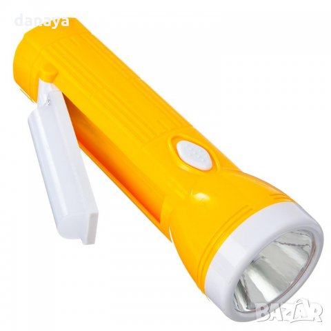 LED фенер с чупеща глава зареждане на ток 1W LED+10SMD Led 100LUMENS, снимка 5 - Прожектори - 26441333