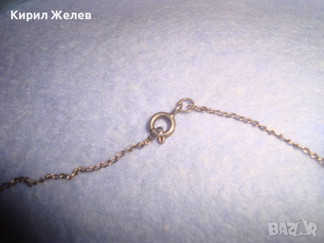 СТАРО СРЕБЪРНО КОЛИЕ СРЕБРО 925 с 2 ФИГУРАЛНИ АРТ ВИСУЛКИ МАЙСТОРСКА РЪЧНА ИЗРАБОТКА 27217, снимка 7 - Колиета, медальони, синджири - 36827817