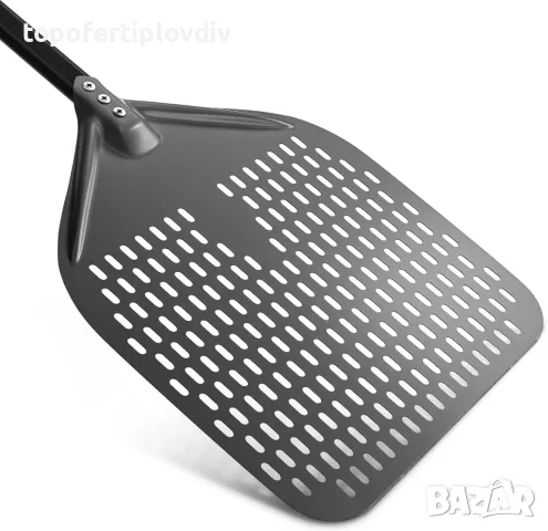 Шпатула за пица перфорирана G.a HOMEFAVOR Perforated Pizza Peel, 12 Inch, снимка 4 - Печки, фурни - 49721713