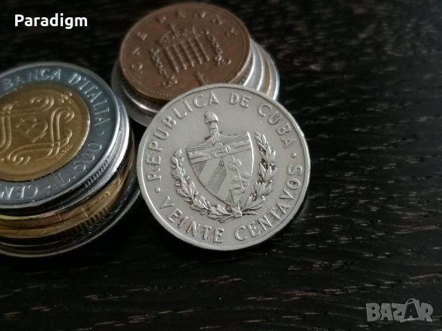Монета - Куба - 20 центавос | 1962г., снимка 1 - Нумизматика и бонистика - 32428035