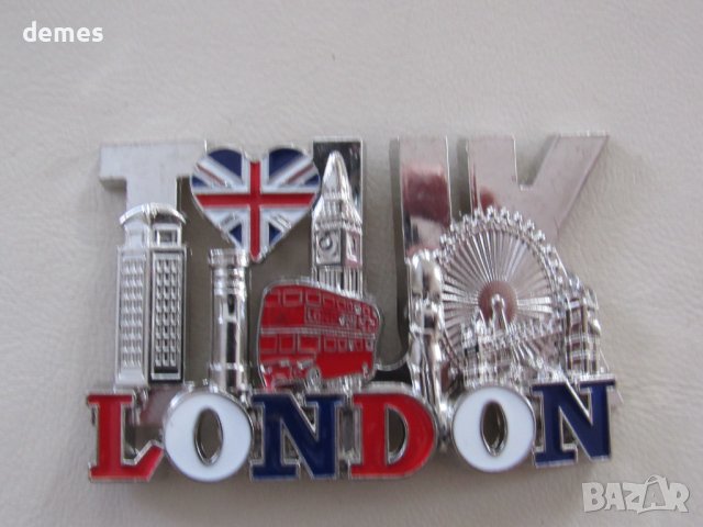 Автентичен 3D магнит от Лондон, Великобритания-, снимка 2 - Колекции - 43991062