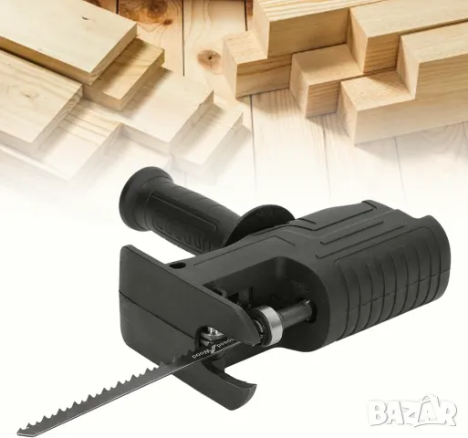 Иновативен адаптер от бормашина към електрически трион drill to saw converter + 3 броя ножове, снимка 6 - Други инструменти - 48351082