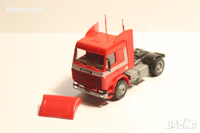 HERPA H0 1/87 SCANIA ВЛЕКАЧ КАМИОН МОДЕЛ КОЛИЧКА, снимка 7 - Колекции - 53385129