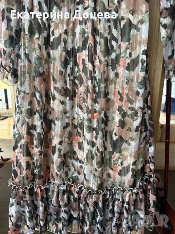 Елегантна рокля в пастелни тонове, снимка 3 - Рокли - 47474791